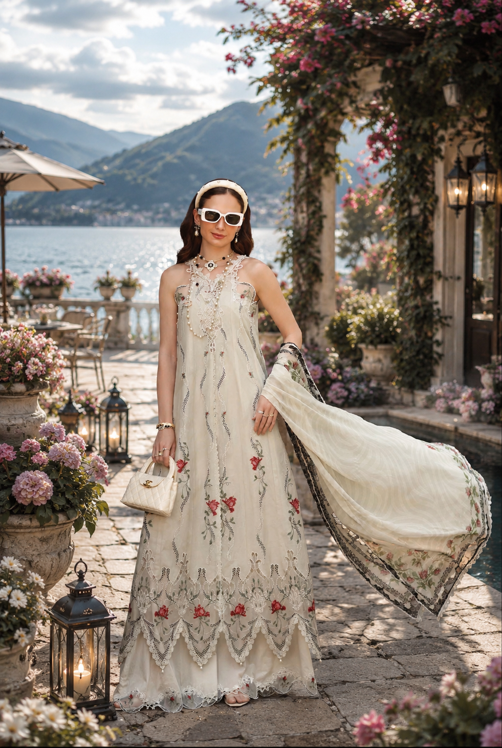 Noor by Saadia Asad | Noor Eid Printskhas 26 | D7 €“ Ivory Heritage