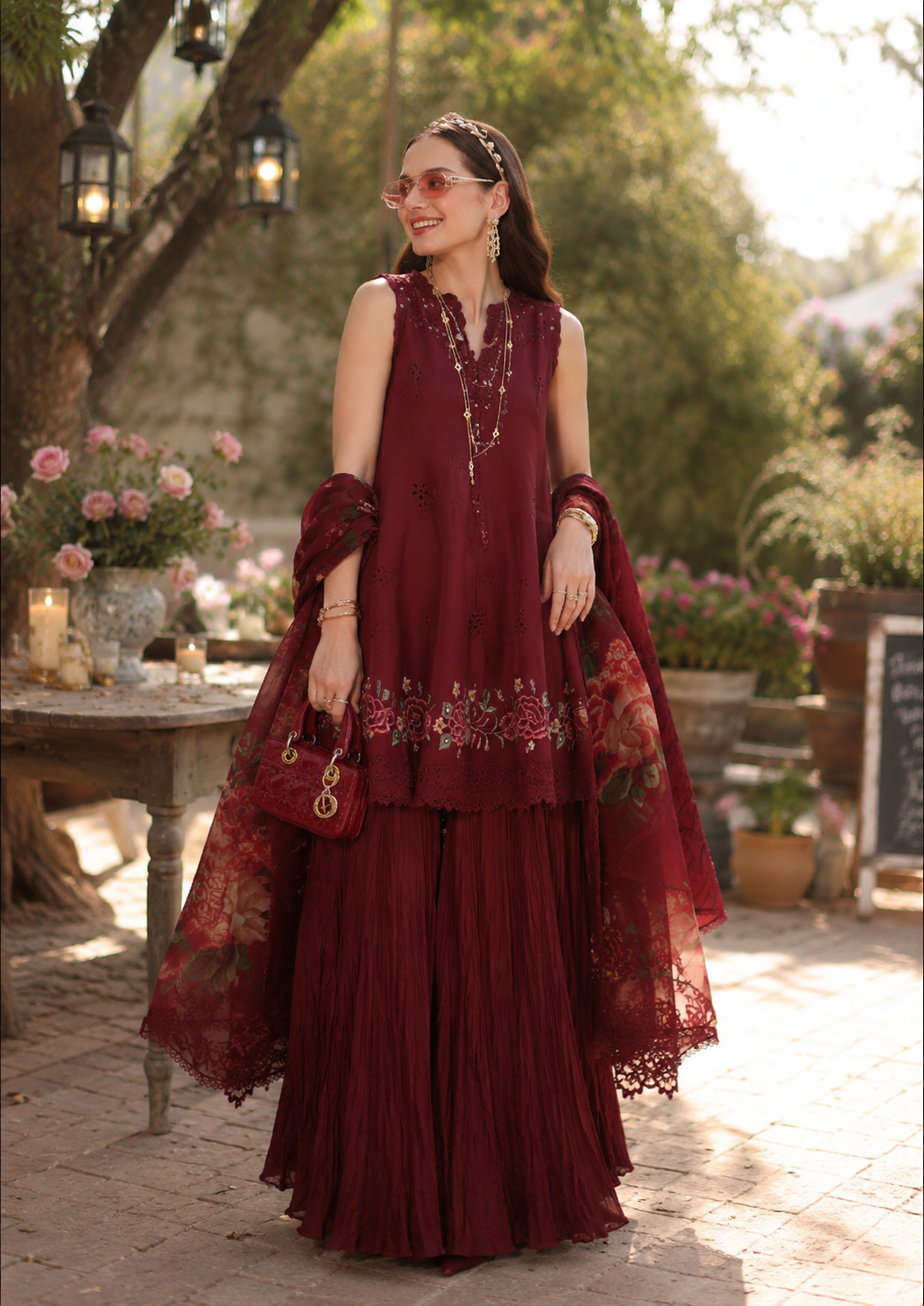 Noor by Saadia Asad | Noor Eid Printskhas 26 | D14 €“ Ruby Royale