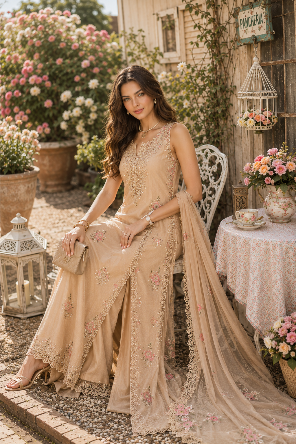 Noor by Saadia Asad | Noor Eid Printskhas 26 |D13 €“ Blush Peach-5
