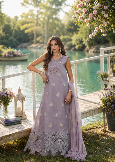Noor by Saadia Asad | Noor Eid Printskhas 26 | D4 €“ Lavender Lights