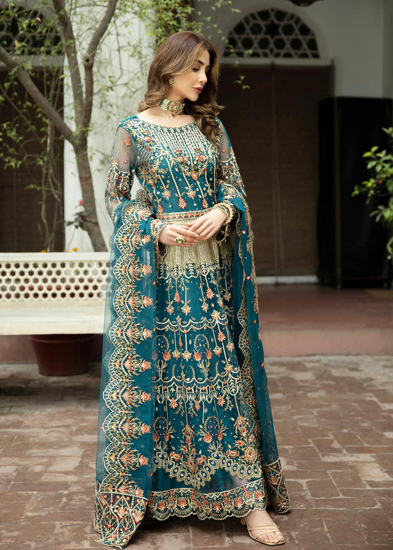 Daud Abbas | Formals Collection | Sang e Sitara -  Daud Abbas Formal - Original Designer Dress - House of Maryam