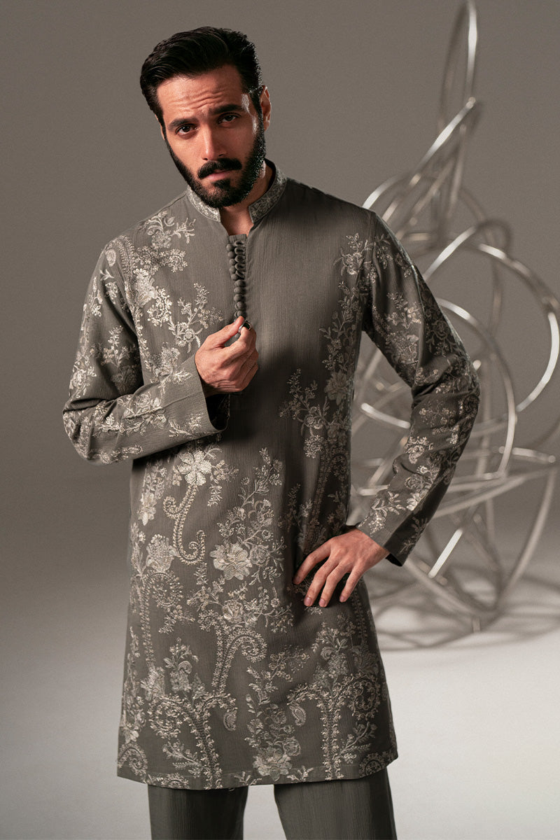Republic By Omar Farooq | Luxury Rtw | 'Qasim' Kurta Pajama -  Republic by Omar Farooq Luxury RTW - Original Designer Dress - House of Maryam
