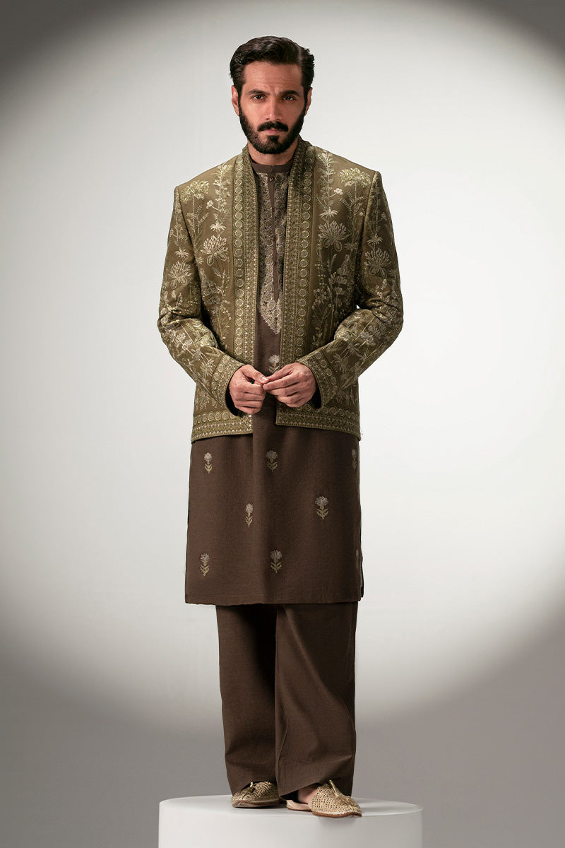 Republic By Omar Farooq | Luxury Rtw | 'Tufail' Kurta Pajama -  Republic by Omar Farooq Luxury RTW - Original Designer Dress - House of Maryam