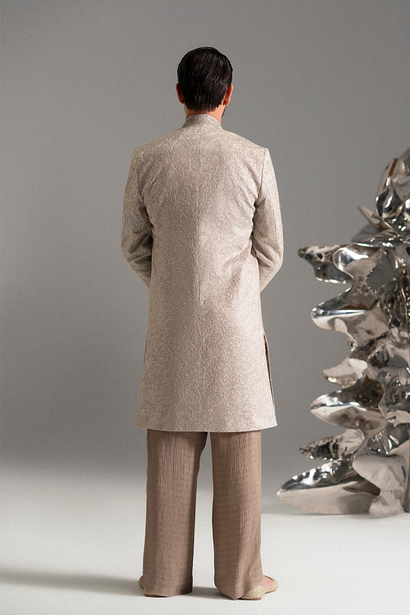 Republic By Omar Farooq | Sherwani Couture | 'Shabaan' Open Sherwani -  Republic by Omar Farooq SHERWANI COUTURE - Original Designer Dress - House of Maryam