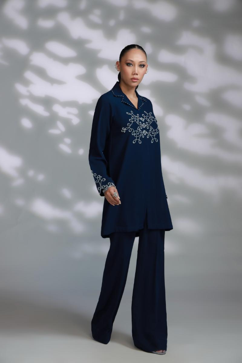Sana Abbas | La Fiesta A W Pret | Cobalt, image 5
