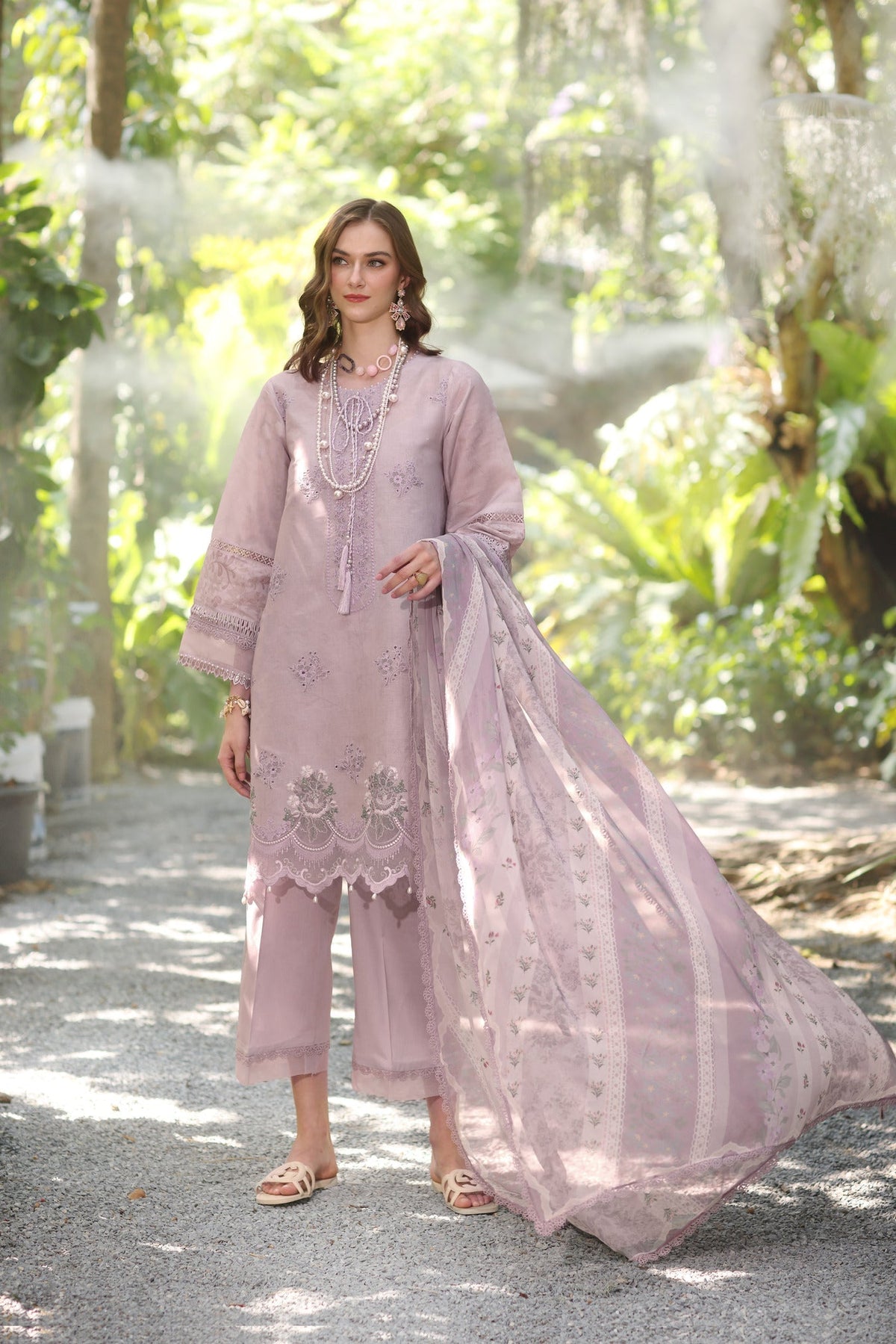 Noor by Saadia Asad | Eid Luxe Printedkari | D6-B -  Noor by Saadia Asad Ladies Clothes - Original Designer Dress - House of Maryam