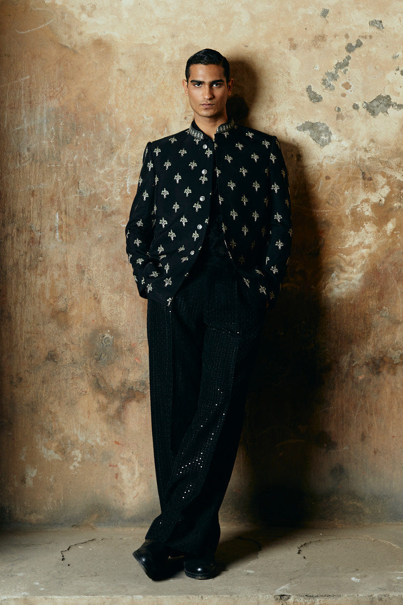 Republic By Omar Farooq | Trouser | "Nadeem" Boot-Cut Pants -  Republic by Omar Farooq Trouser - Original Designer Dress - House of Maryam