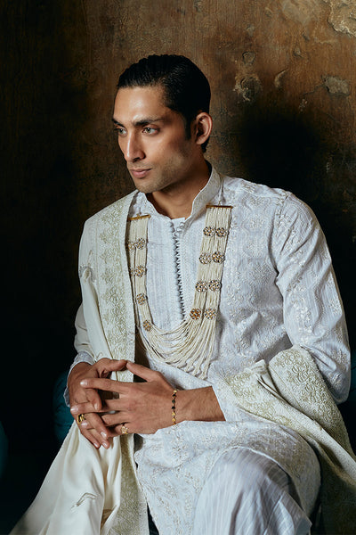Republic By Omar Farooq | Luxury Rtw | "Ahsan" Kurta Pajama -  Republic by Omar Farooq Luxury RTW - Original Designer Dress - House of Maryam