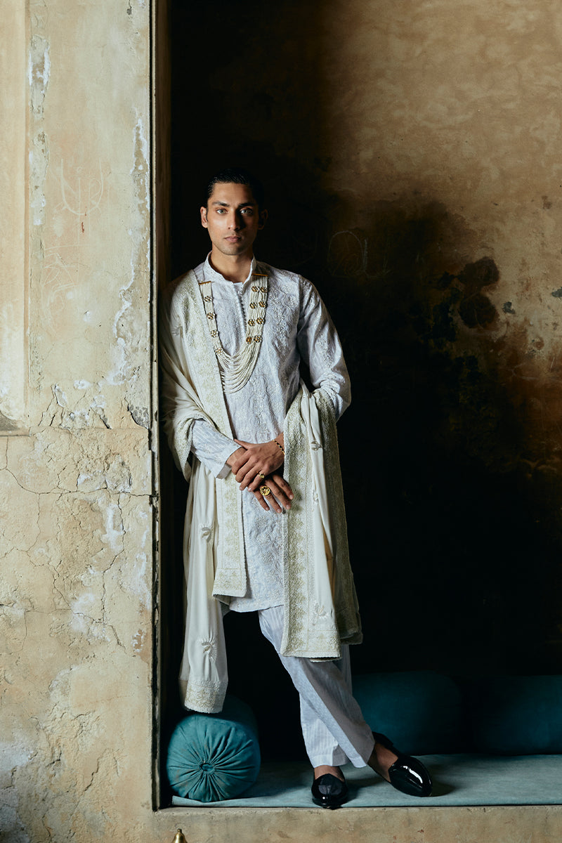 Republic By Omar Farooq | Luxury Rtw | "Ahsan" Kurta Pajama -  Republic by Omar Farooq Luxury RTW - Original Designer Dress - House of Maryam