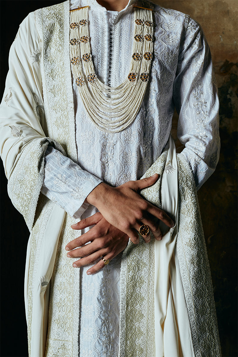 Republic By Omar Farooq | Luxury Rtw | "Ahsan" Kurta Pajama -  Republic by Omar Farooq Luxury RTW - Original Designer Dress - House of Maryam