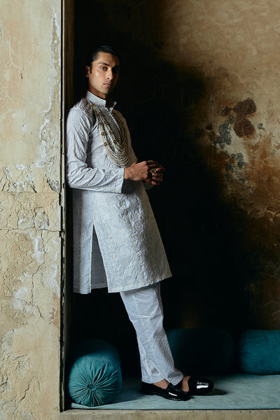 Republic By Omar Farooq | Luxury Rtw | "Ahsan" Kurta Pajama -  Republic by Omar Farooq Luxury RTW - Original Designer Dress - House of Maryam