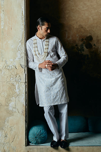 Republic By Omar Farooq | Luxury Rtw | "Ahsan" Kurta Pajama -  Republic by Omar Farooq Luxury RTW - Original Designer Dress - House of Maryam