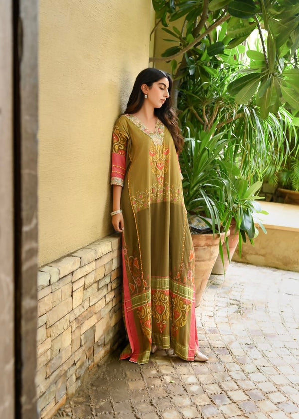 Layla Chatoor | Luxury Pret | Printed Kaftan, image 4