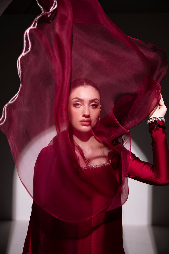 Raja Salahuddin | House of Mina |Ruby -  Raja Salahuddin Ladies Clothes - Original Designer Dress - House of Maryam