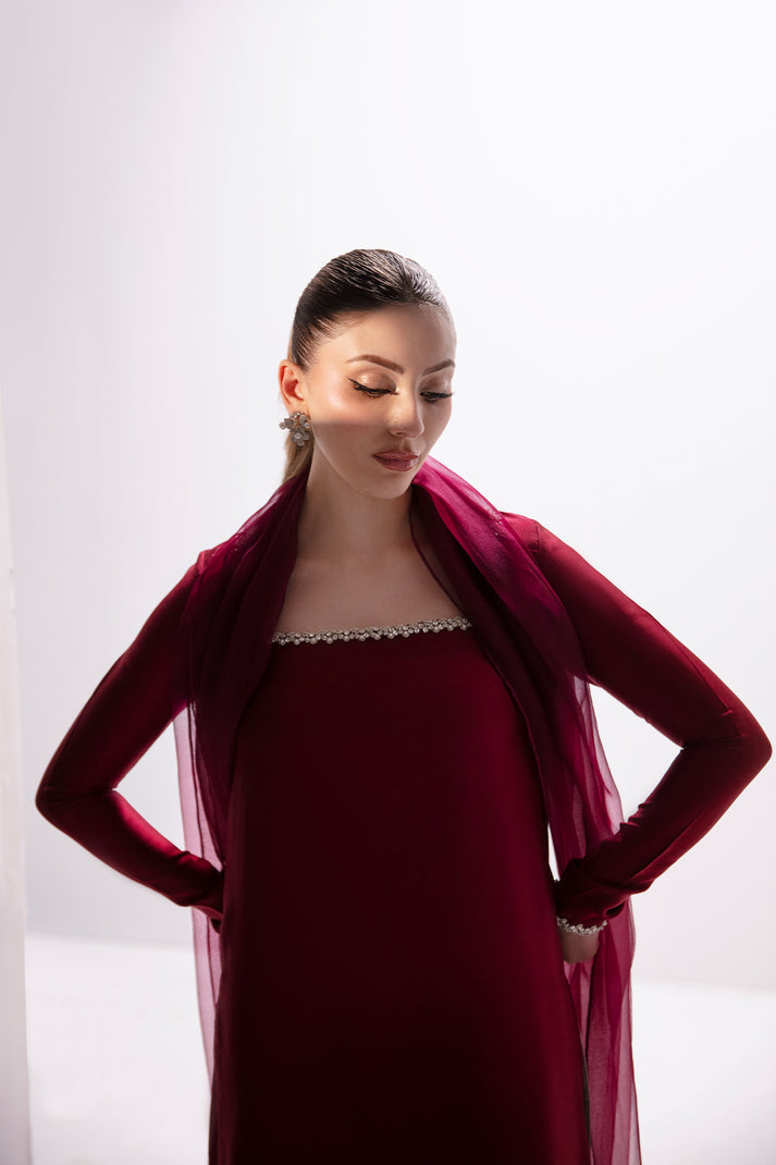 Raja Salahuddin | House of Mina |Ruby -  Raja Salahuddin Ladies Clothes - Original Designer Dress - House of Maryam