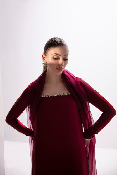 Raja Salahuddin | House of Mina |Ruby -  Raja Salahuddin Ladies Clothes - Original Designer Dress - House of Maryam