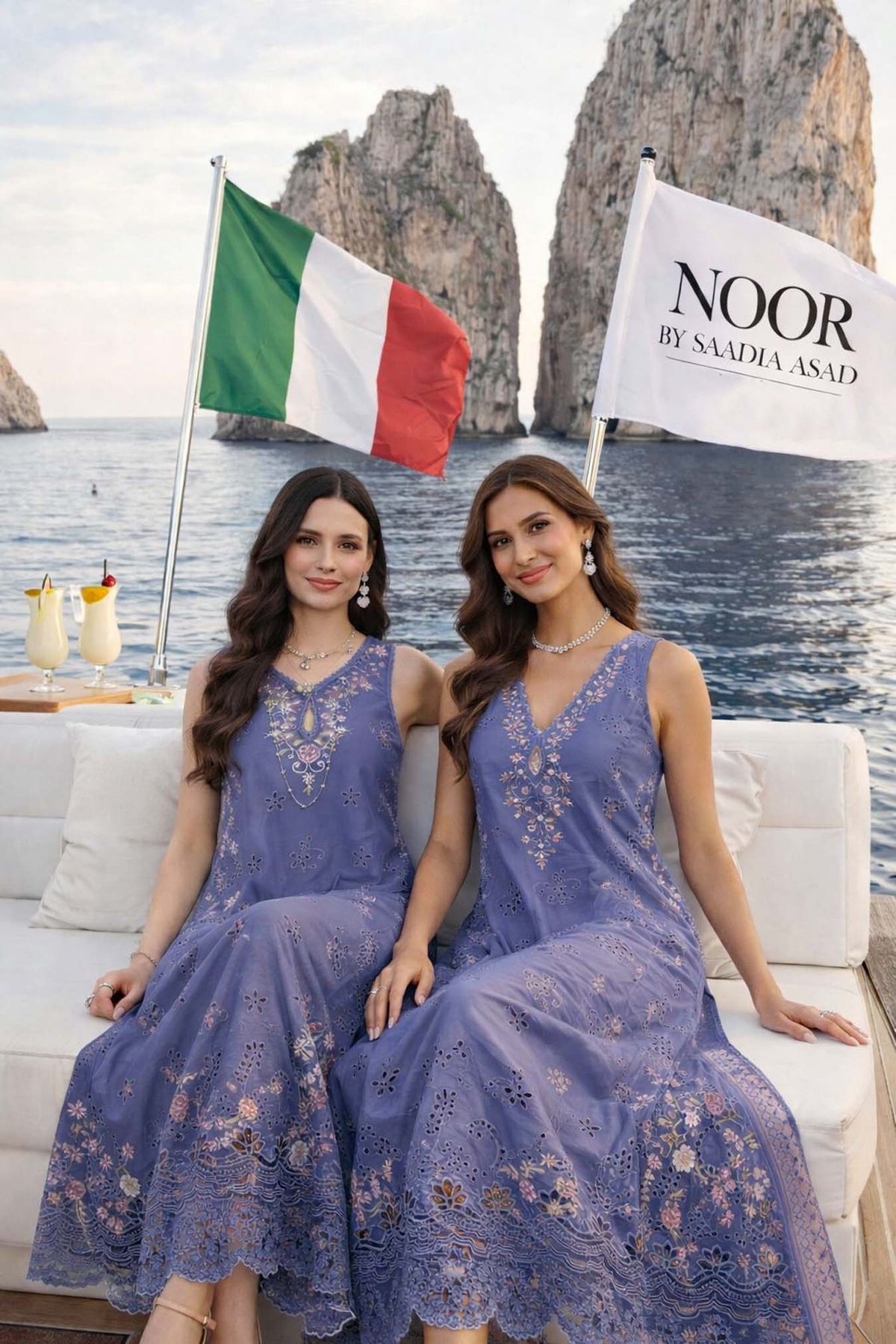 Noor by Saadia Asad | Luxury Eid Schiffli Laserkari 26 | D9 -Tropical indigo-5
