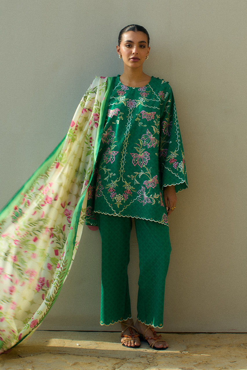 Sania Maskatiya | Luxury Lawn 25 | Jehan (B) -  Sania Maskatiya Ladies Clothes - Original Designer Dress - House of Maryam