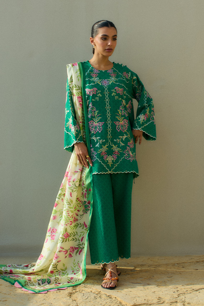 Sania Maskatiya | Luxury Lawn 25 | Jehan (B) -  Sania Maskatiya Ladies Clothes - Original Designer Dress - House of Maryam