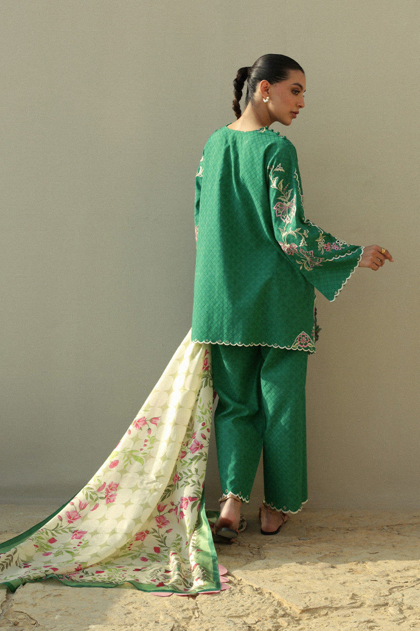 Sania Maskatiya | Luxury Lawn 25 | Jehan (B) -  Sania Maskatiya Ladies Clothes - Original Designer Dress - House of Maryam