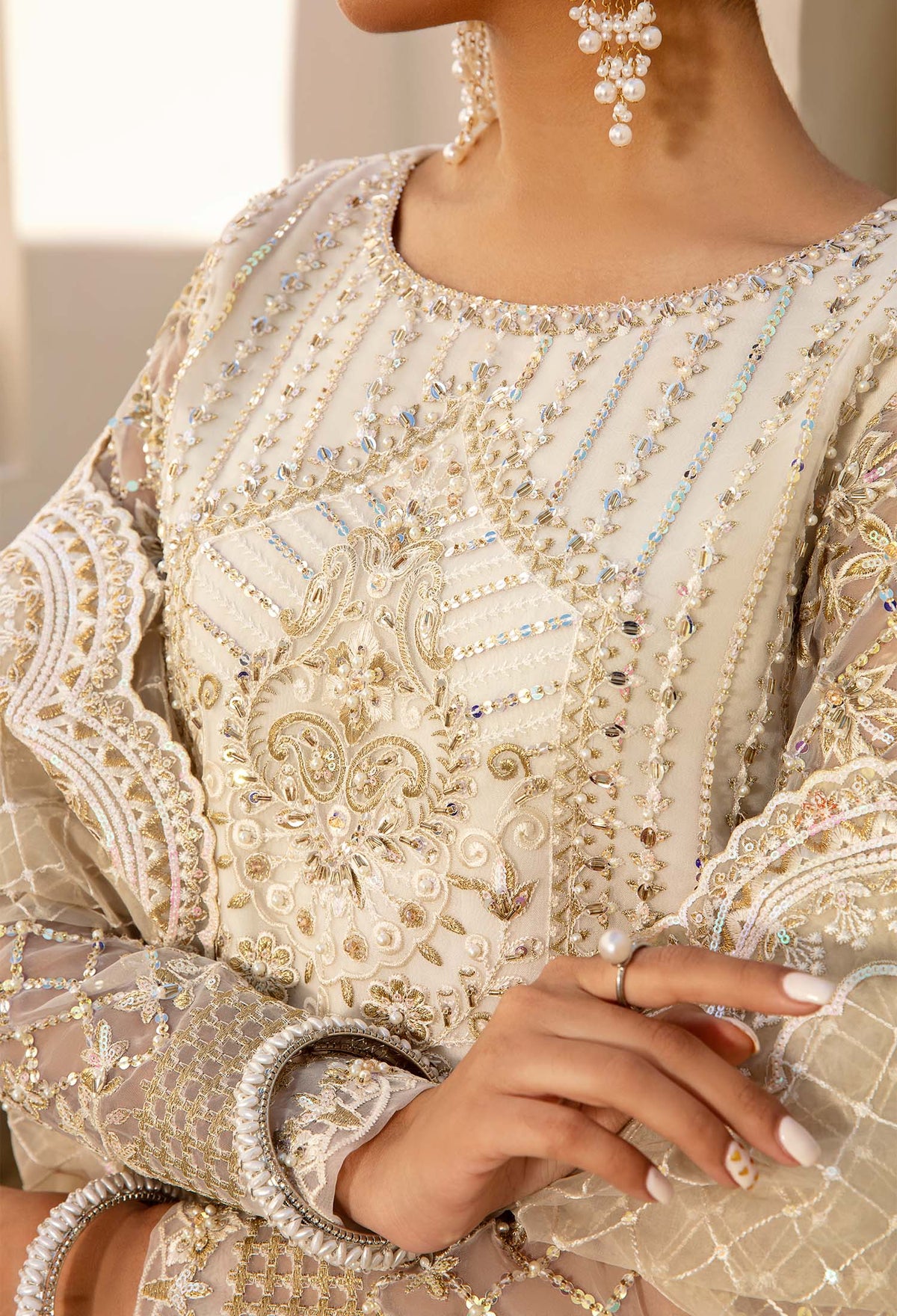 Akbar Aslam Tyla organza formal suit, photo 7