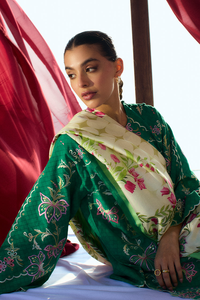 Sania Maskatiya | Luxury Lawn 25 | Jehan (B) -  Sania Maskatiya Ladies Clothes - Original Designer Dress - House of Maryam