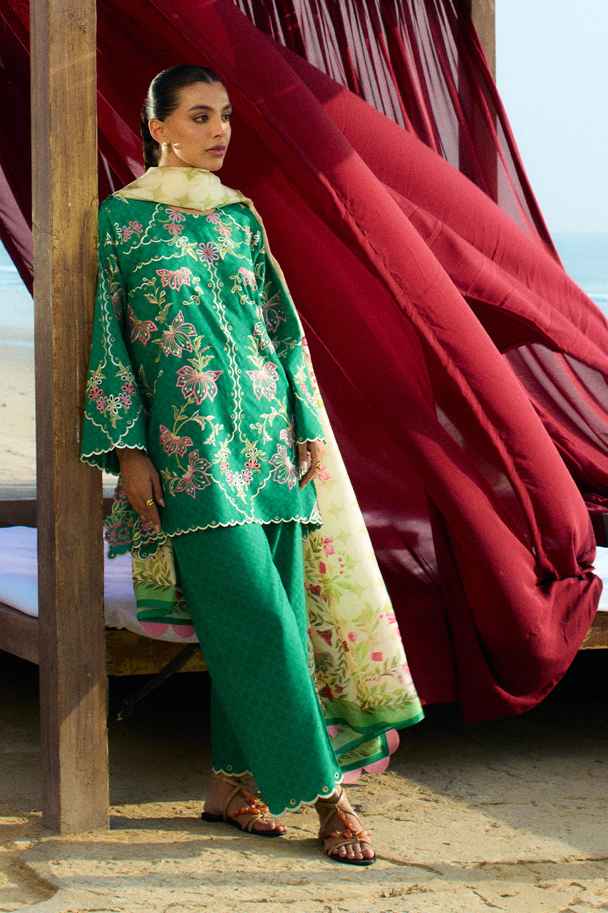 Sania Maskatiya | Luxury Lawn 25 | Jehan (B) -  Sania Maskatiya Ladies Clothes - Original Designer Dress - House of Maryam