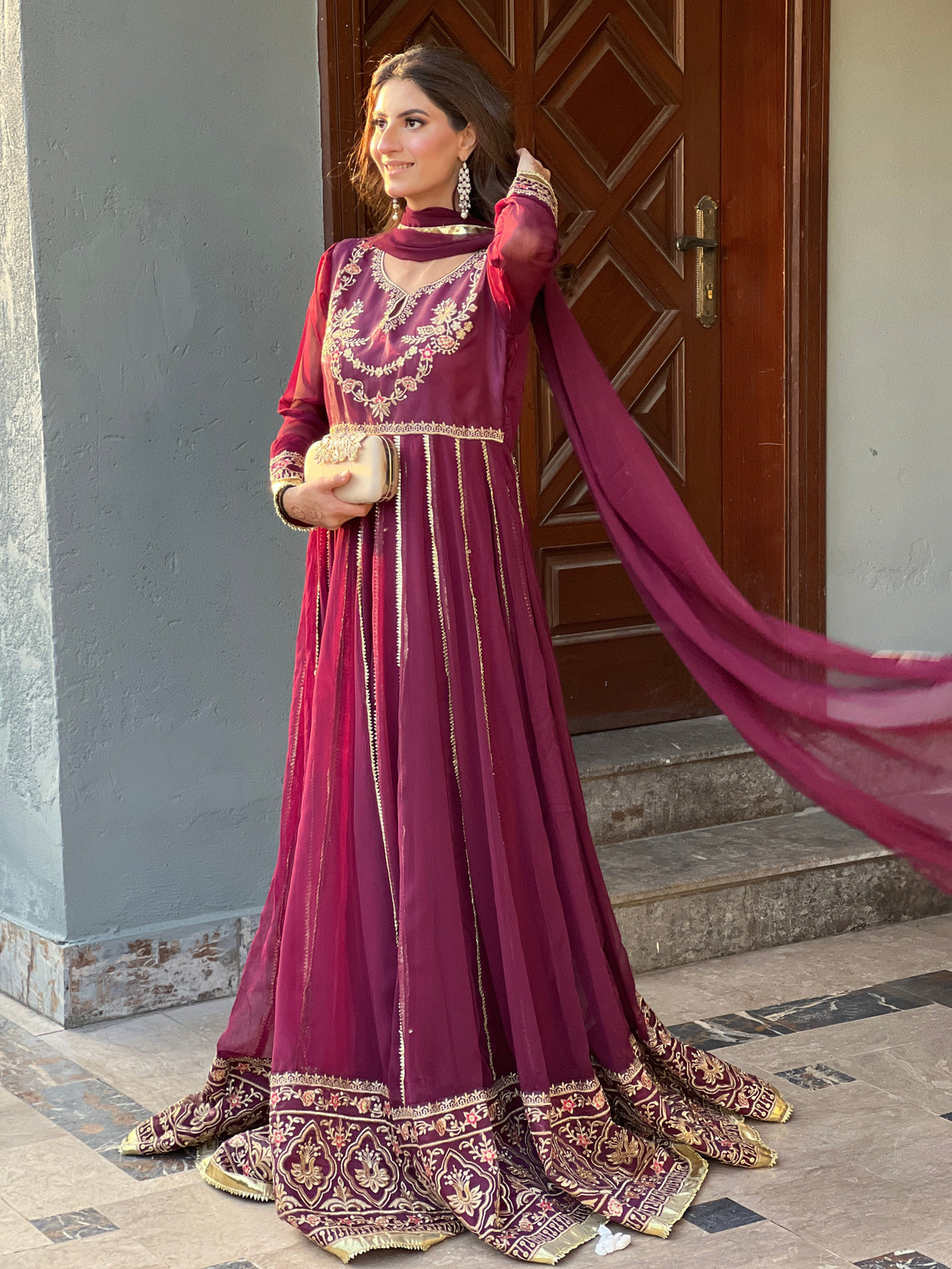 Hania & Umaimaz | Festive Collection | Jamni -Bs -  Hania & Umaima  - Original Designer Dress - House of Maryam