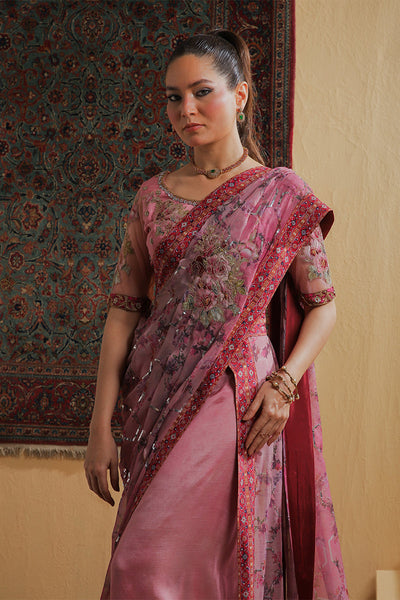 Shamaeel Ansari | Majestic Legacy | Rosewood Zari Fusion Saree