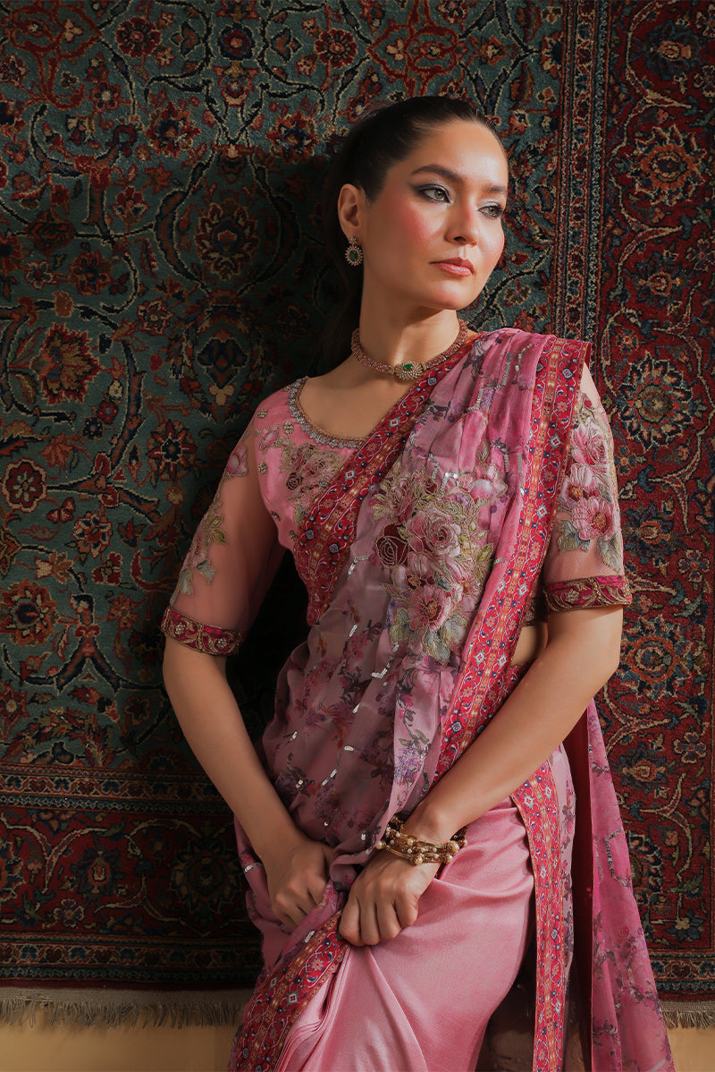 Shamaeel Ansari | Majestic Legacy | Rosewood Zari Fusion Saree, image 10