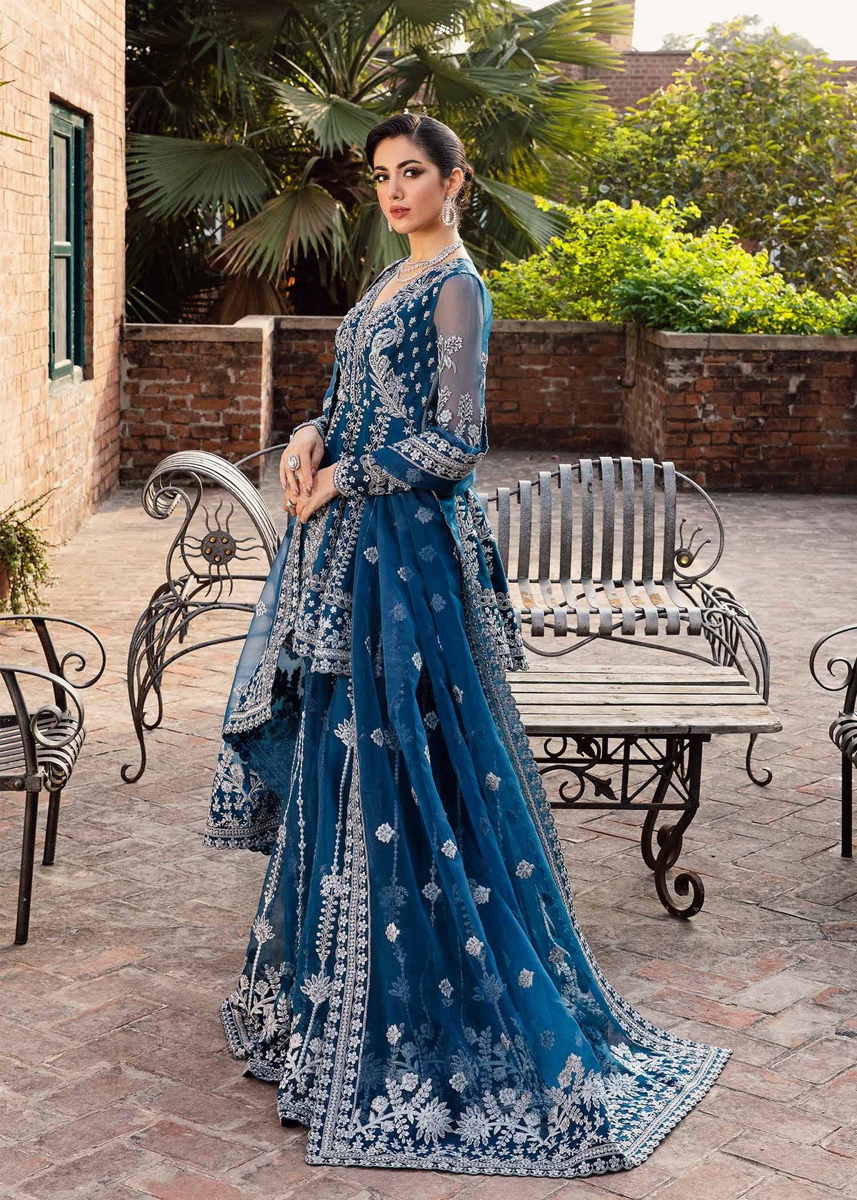 Akbar Aslam Nayara organza formal shirt and sharara, photo 2