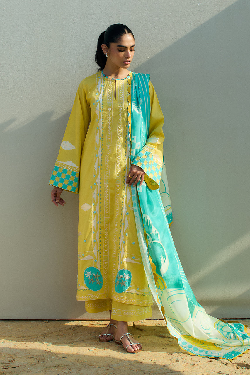Sania Maskatiya | Luxury Lawn 25 | Vivi (A) -  Sania Maskatiya Ladies Clothes - Original Designer Dress - House of Maryam