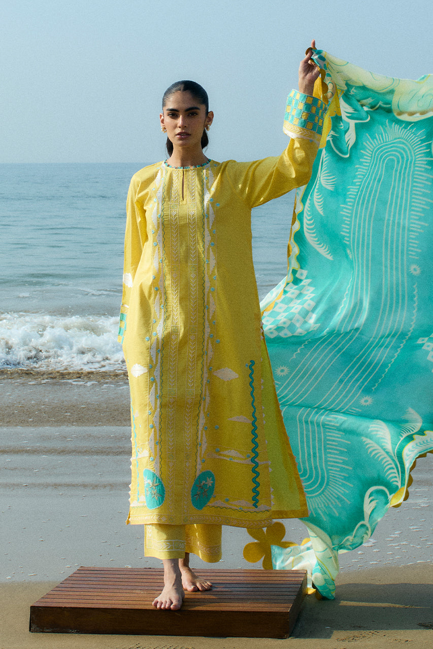 Sania Maskatiya | Luxury Lawn 25 | Vivi (A) -  Sania Maskatiya Ladies Clothes - Original Designer Dress - House of Maryam