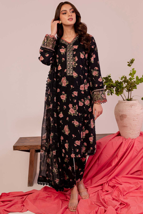 Farasha | Printed Essentials | Black Scarlet -  Farasha Ladies Clothes - Original Designer Dress - House of Maryam