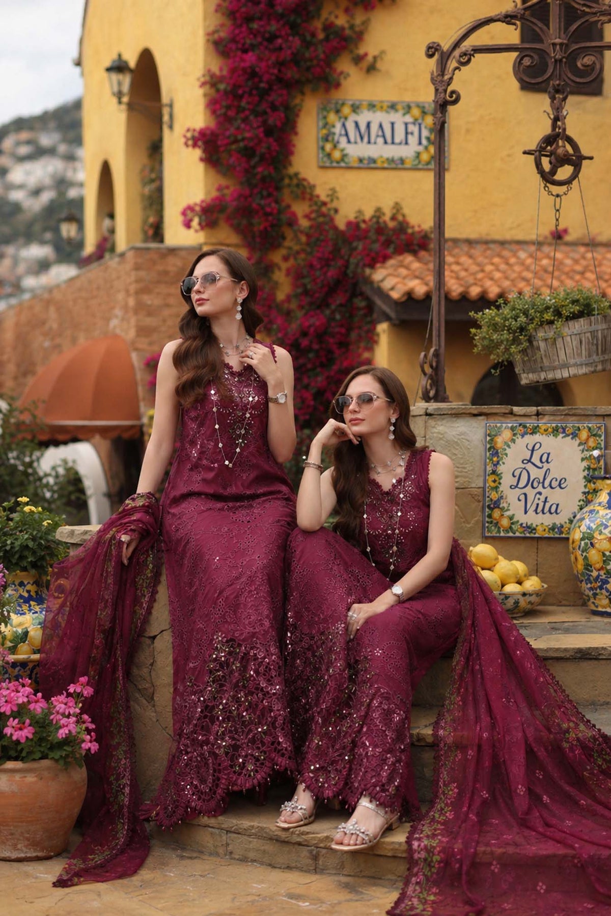 Noor by Saadia Asad | Luxury Eid Schiffli Laserkari 26 | D8 -Rasberry love-5