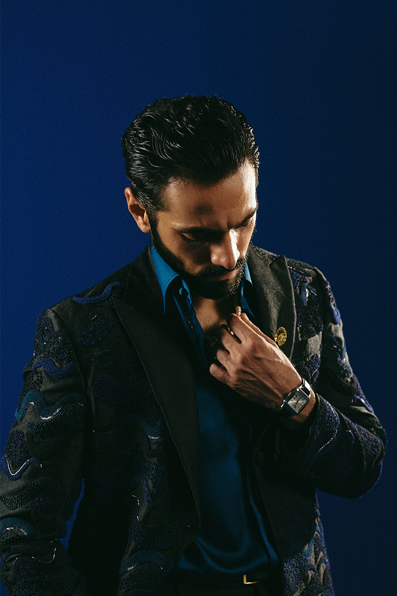 Republic By Omar Farooq | Bespoke | "Demir" Tuxedo Suit -  Republic by Omar Farooq Bespoke - Original Designer Dress - House of Maryam