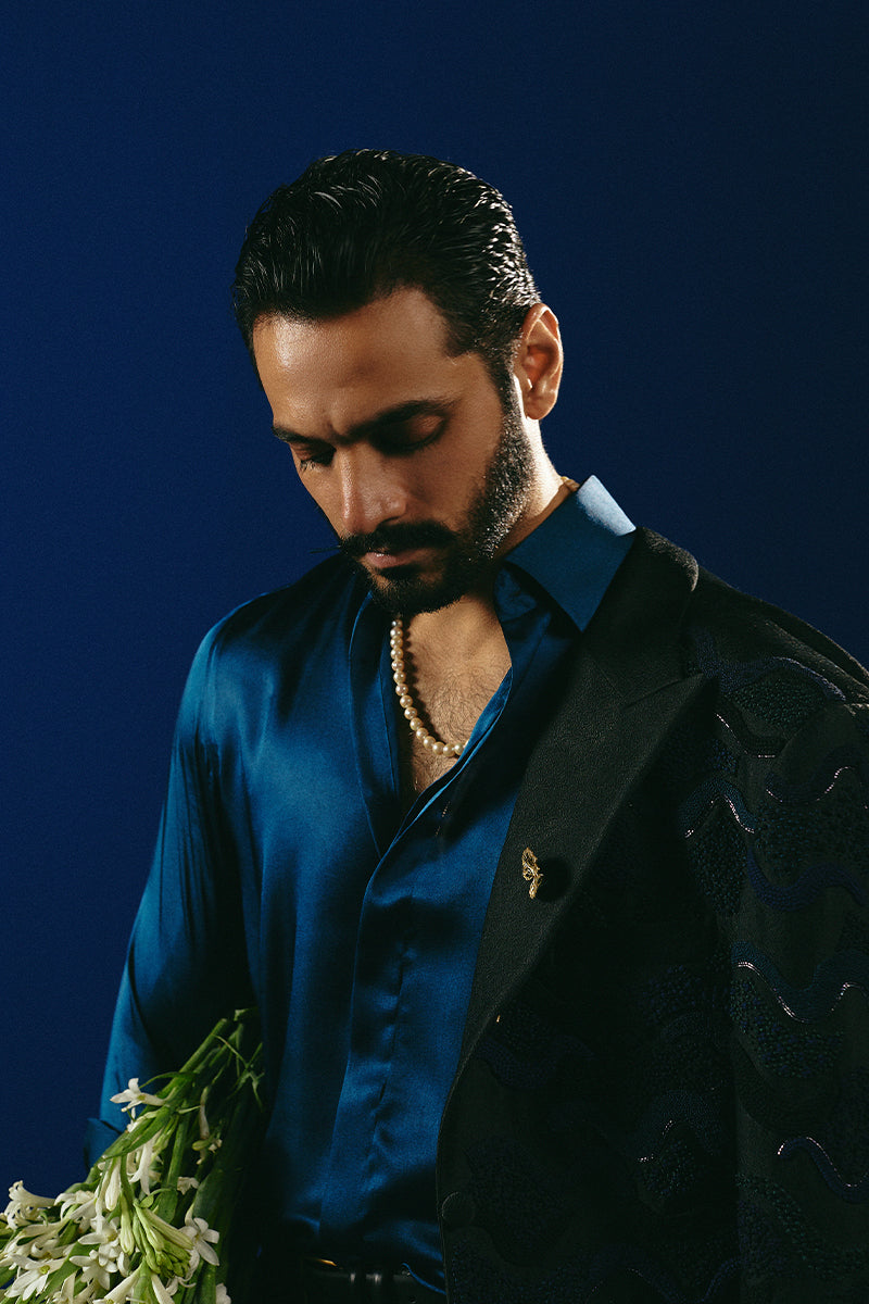Republic By Omar Farooq | Bespoke | "Demir" Tuxedo Suit -  Republic by Omar Farooq Bespoke - Original Designer Dress - House of Maryam
