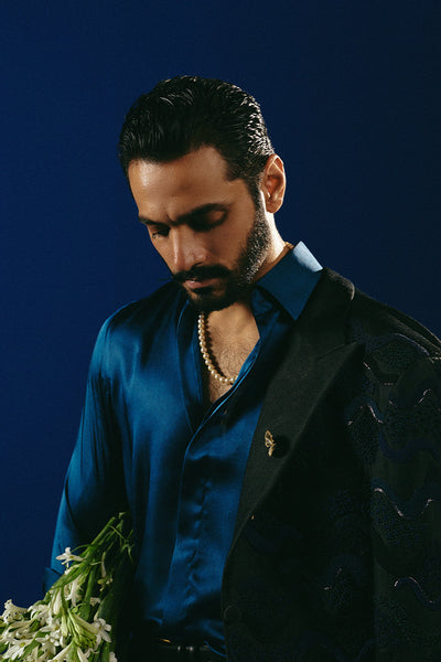 Republic By Omar Farooq | Bespoke | "Demir" Tuxedo Suit -  Republic by Omar Farooq Bespoke - Original Designer Dress - House of Maryam