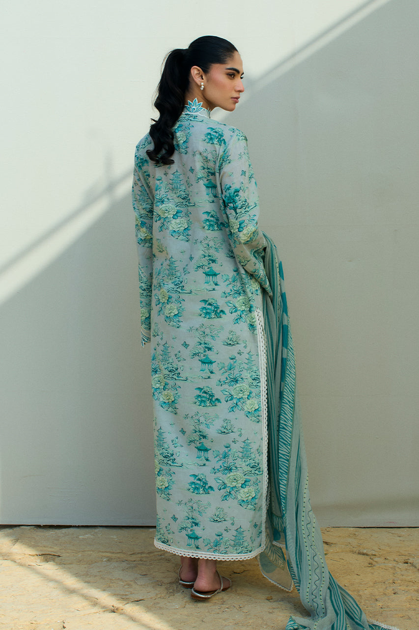 Sania Maskatiya | Luxury Lawn 25 | Myra (A) -  Sania Maskatiya Ladies Clothes - Original Designer Dress - House of Maryam