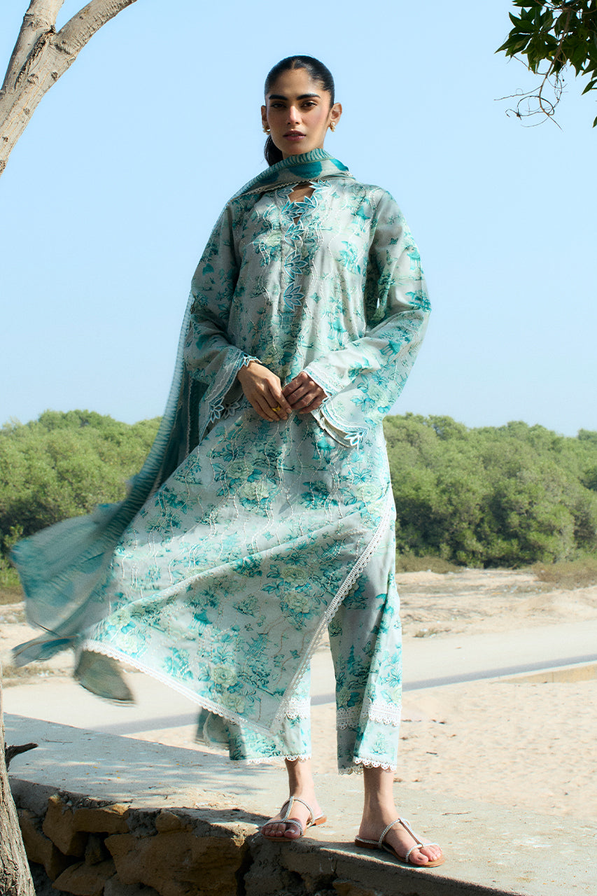 Sania Maskatiya | Luxury Lawn 25 | Myra (A) -  Sania Maskatiya Ladies Clothes - Original Designer Dress - House of Maryam