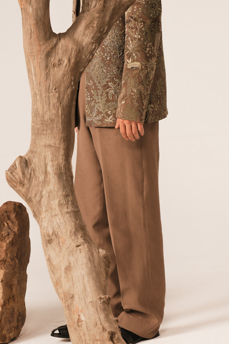 Republic By Omar Farooq | Bandhgala Suit | 'Pasha' Hand Embroidered Bandhgala Jacket -  Republic by Omar Farooq Bandhgala Suit - Original Designer Dress - House of Maryam