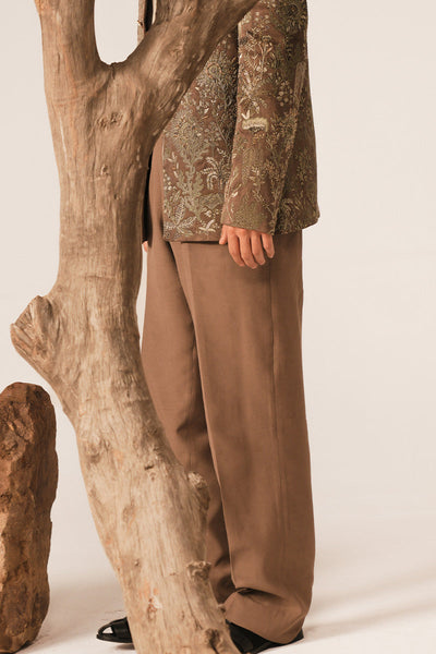Republic By Omar Farooq | Bandhgala Suit | 'Pasha' Hand Embroidered Bandhgala Jacket -  Republic by Omar Farooq Bandhgala Suit - Original Designer Dress - House of Maryam
