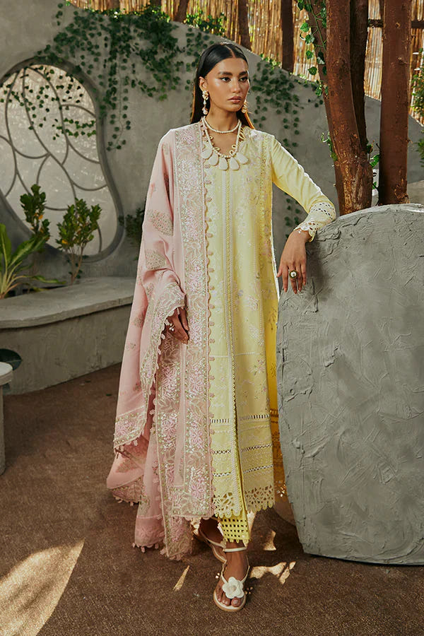 Suffuse Amriti mango yellow shirt and cigarette pants