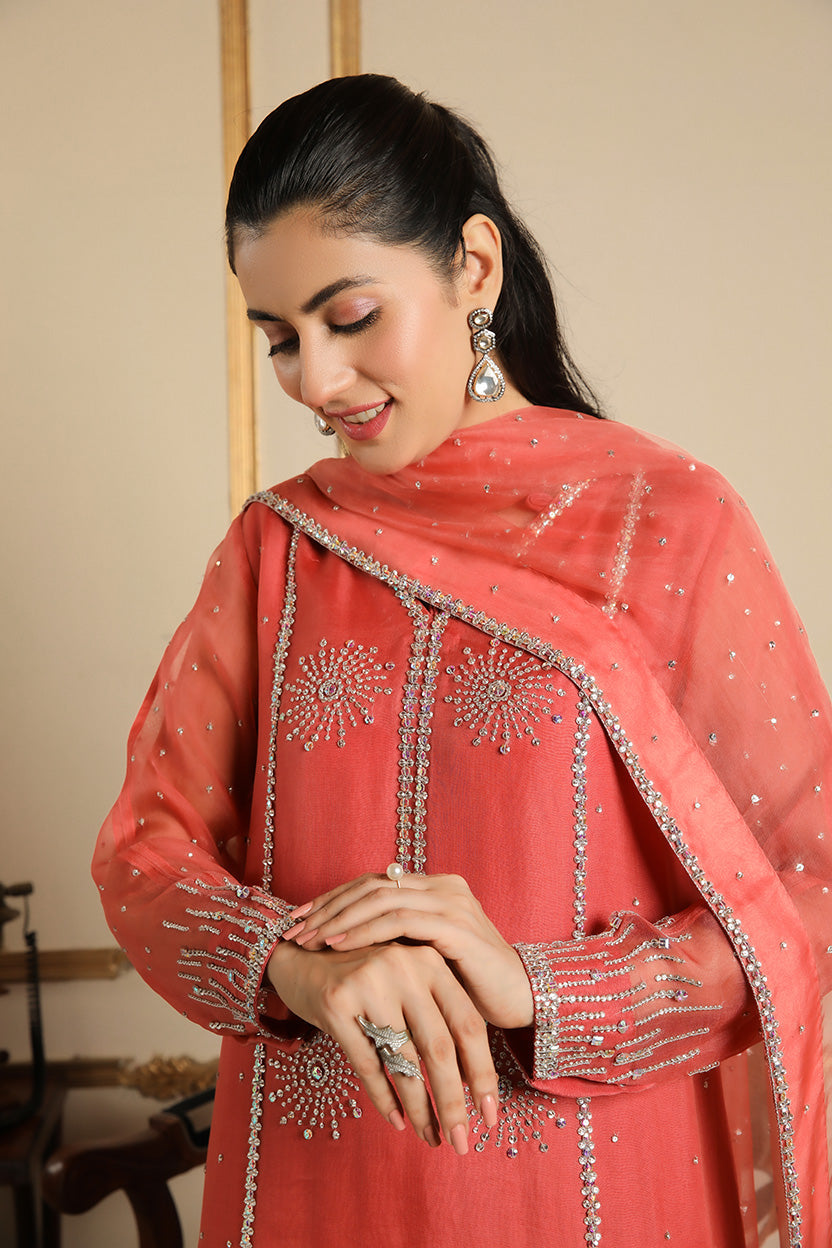 Muntaha | Baad e Saba | Zartasha - Coral by Muntaha by Shanzay Fahad, image 2