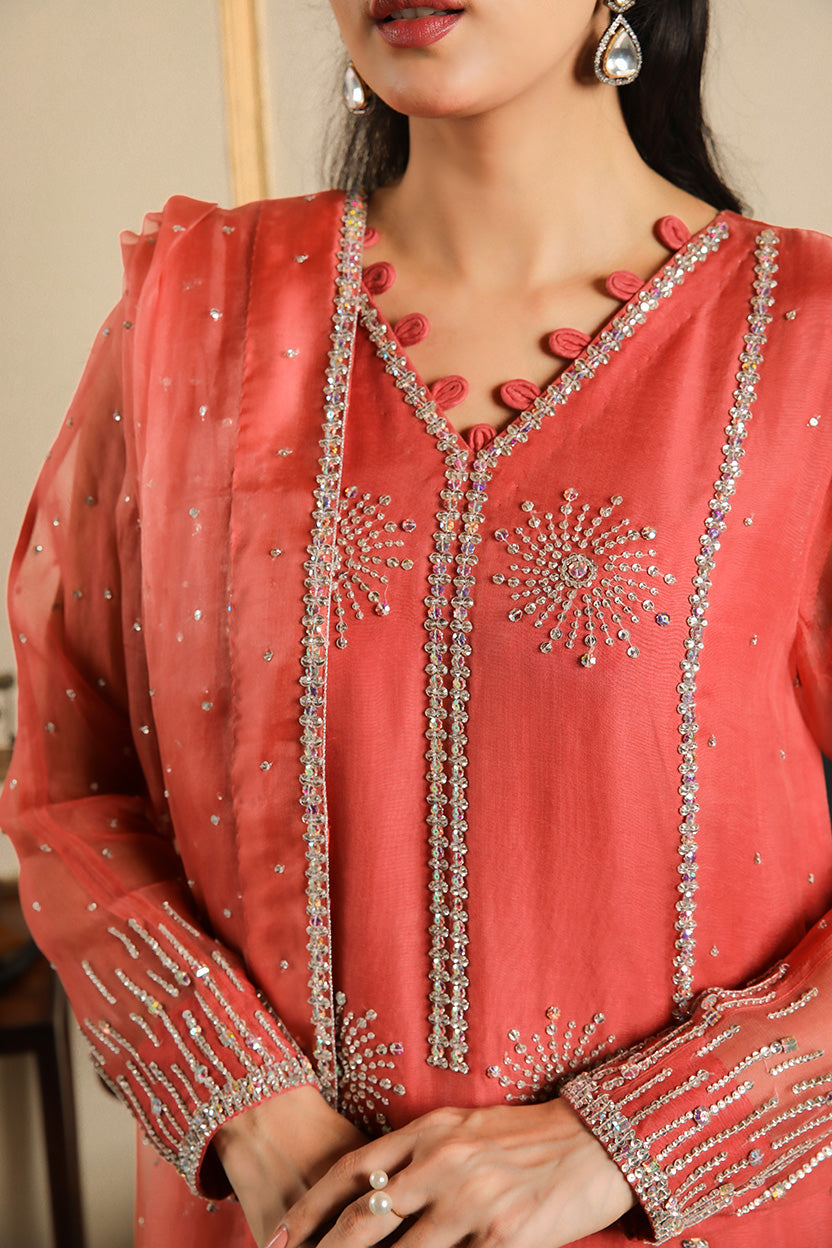 Muntaha | Baad e Saba | Zartasha - Coral by Muntaha by Shanzay Fahad, image 3
