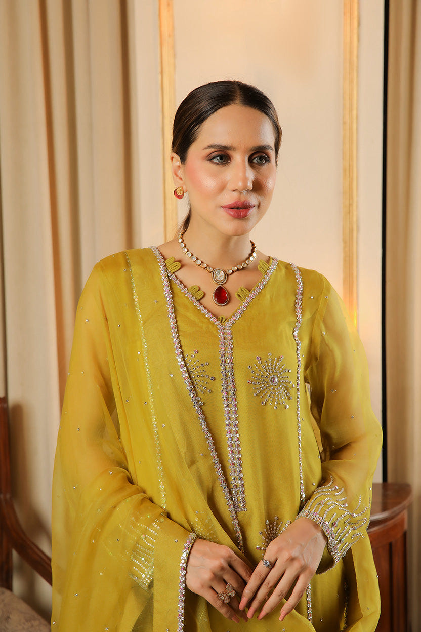 Muntaha | Baad e Saba | Zartasha  Moss Yellow