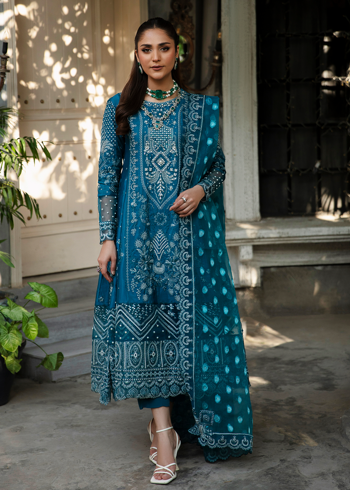 Maria Osama Khan | Rang e Noor Eid Edit | Neel Kamal by Designer Maria Osama Khan - House of Maryam - Pakistani Designer Ethnic Wear in {{ shop.shopifyCountryName }}