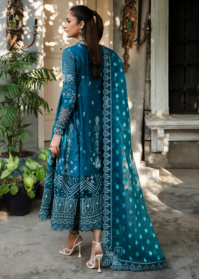 Maria Osama Khan | Rang e Noor Eid Edit | Neel Kamal -  Maria Osama Khan Luxury - Original Designer Dress - House of Maryam