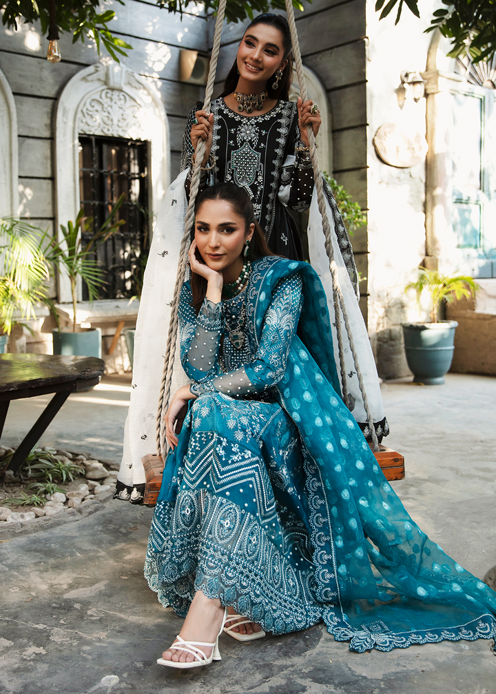 Maria Osama Khan | Rang e Noor Eid Edit | Neel Kamal by Designer Maria Osama Khan - House of Maryam - Pakistani Designer Ethnic Wear in {{ shop.shopifyCountryName }}