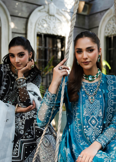 Maria Osama Khan | Rang e Noor Eid Edit | Neel Kamal -  Maria Osama Khan Luxury - Original Designer Dress - House of Maryam